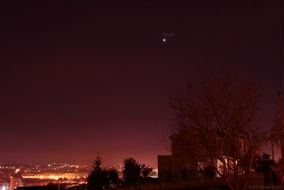 Venus in the night sky