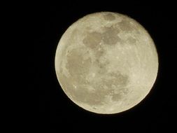 full moon close up