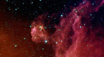 emission nebula in the orion constellation