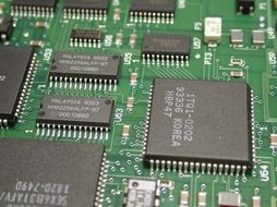 electrode circuits on the board