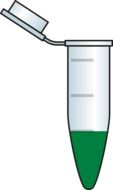 green liquid in a test tube