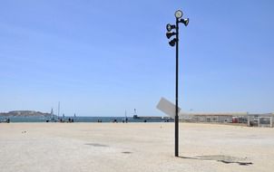 embankment of marseille on a sunny day