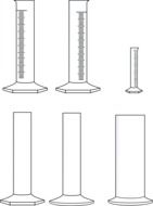 chemistry cylinder drawing