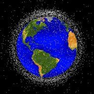 space debris in earth orbits