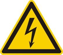 triangular sign of electricity