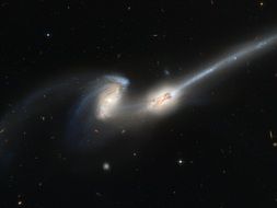 spiral galaxies in space