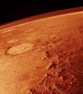 panorama of a red planet