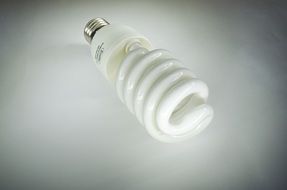 energy saving lamp on the table