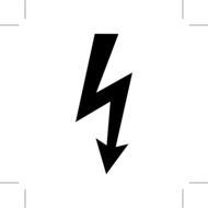 electricity warning sign drawing