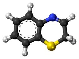 Clipart of benzothiazine molecule
