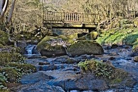 mountain river in narvau gorge
