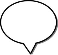 clipart of the Bubble of speech