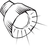 drawing of a burning table lamp