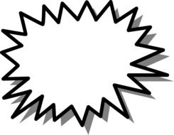 blank sticker for text