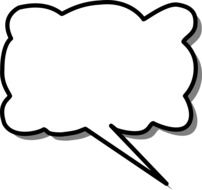 speech bubble cloud drawing