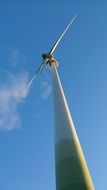 pinwheel at blue sky, bottom view