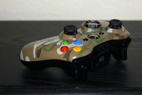 video game controller on the table