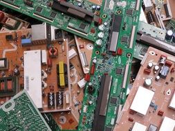 many old electronic boards