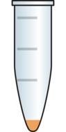 test tube with orange liquid