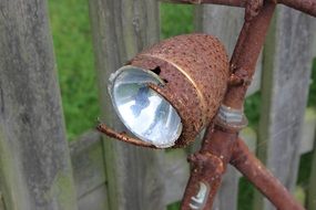 rusty bike light