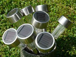 many lamps from solar panels