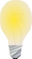 highlight of yellow light in the bulb