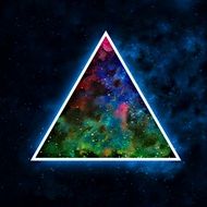 abstract colorful triangle