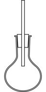drawn flask in the laboratory