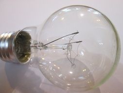 light bulb close up