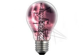 pole in a light bulb with highlights