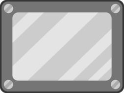 gray glass screen as a graphic image