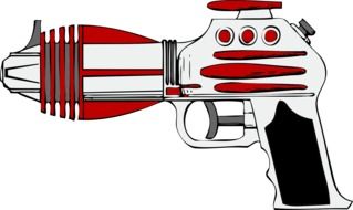 laser gun toy drawing