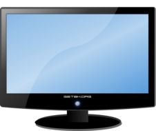 Flat screen clipart