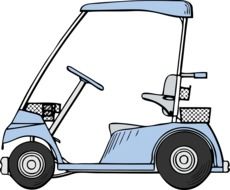 golf cart drawing