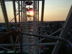 sunset Ferris wheel