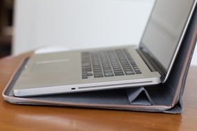 laptop in a case
