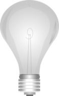 white light bulb as a graphic image