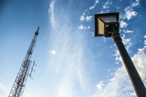technology street lamp