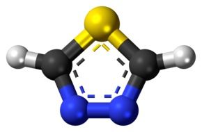 thiadiazole heterocycle aromatic drawing