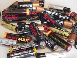 many used batteries