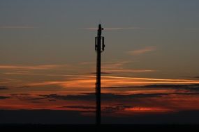 pillar on sunset
