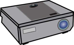video projector drawing