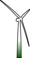 graphic image of a wind turbine