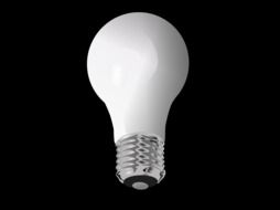 white energy bulb
