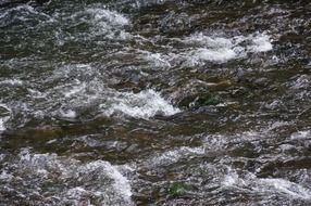 raging river water