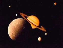 saturn planet in space