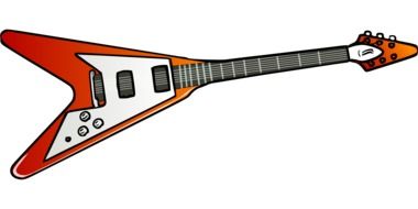 Flying V electric guitar