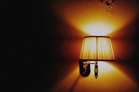 llight from electric lamp