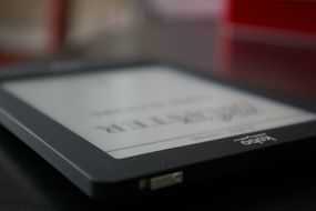 black kobo eReader