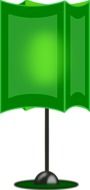 green lamp lighting